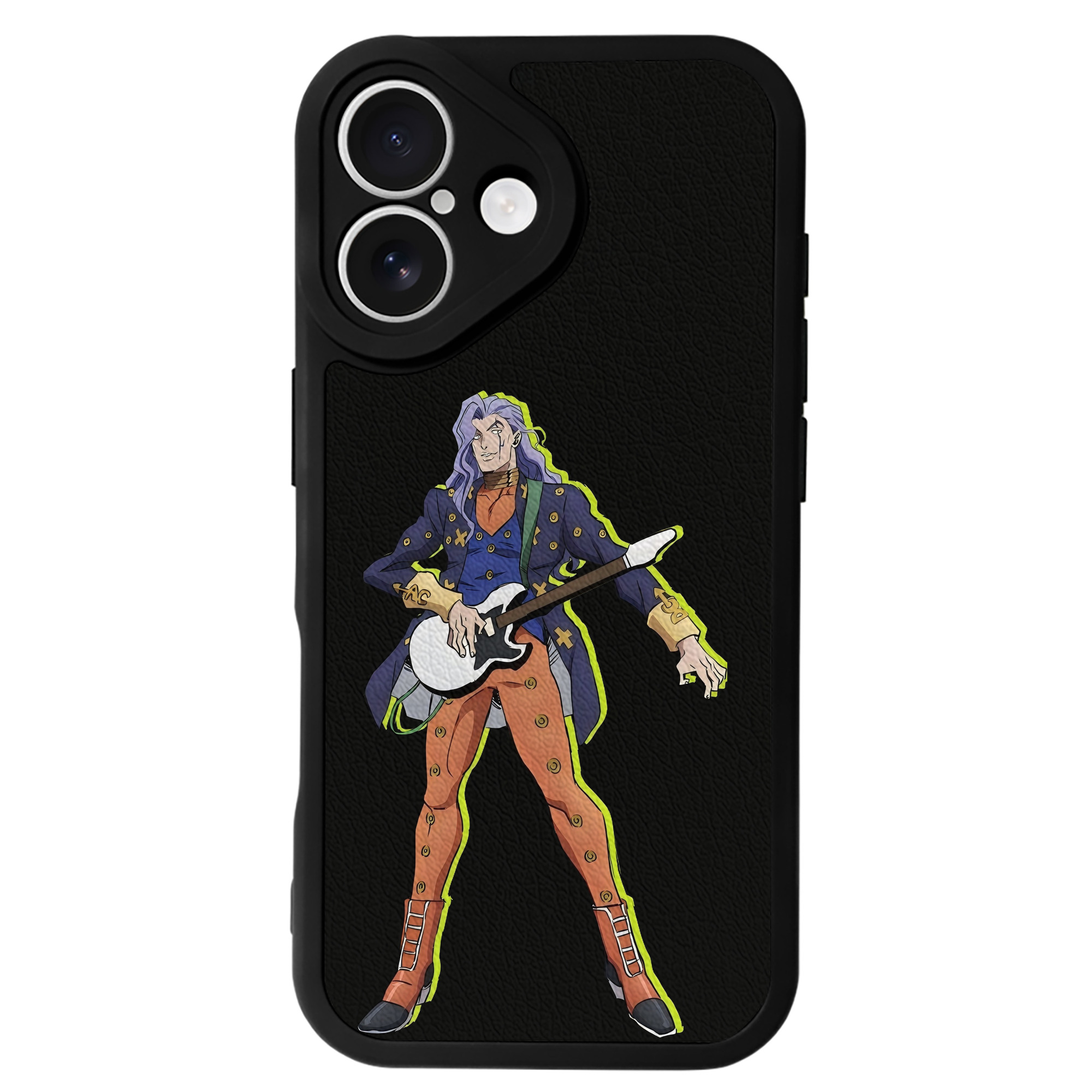 （画像用） ジョジョの奇妙な冒険 おといし あきら JoJo's Bizarre Adventure Akira Otoishi 【iPhone 16シリーズ対応】シリコンスマホケース（レザー調） 材質：シリコン